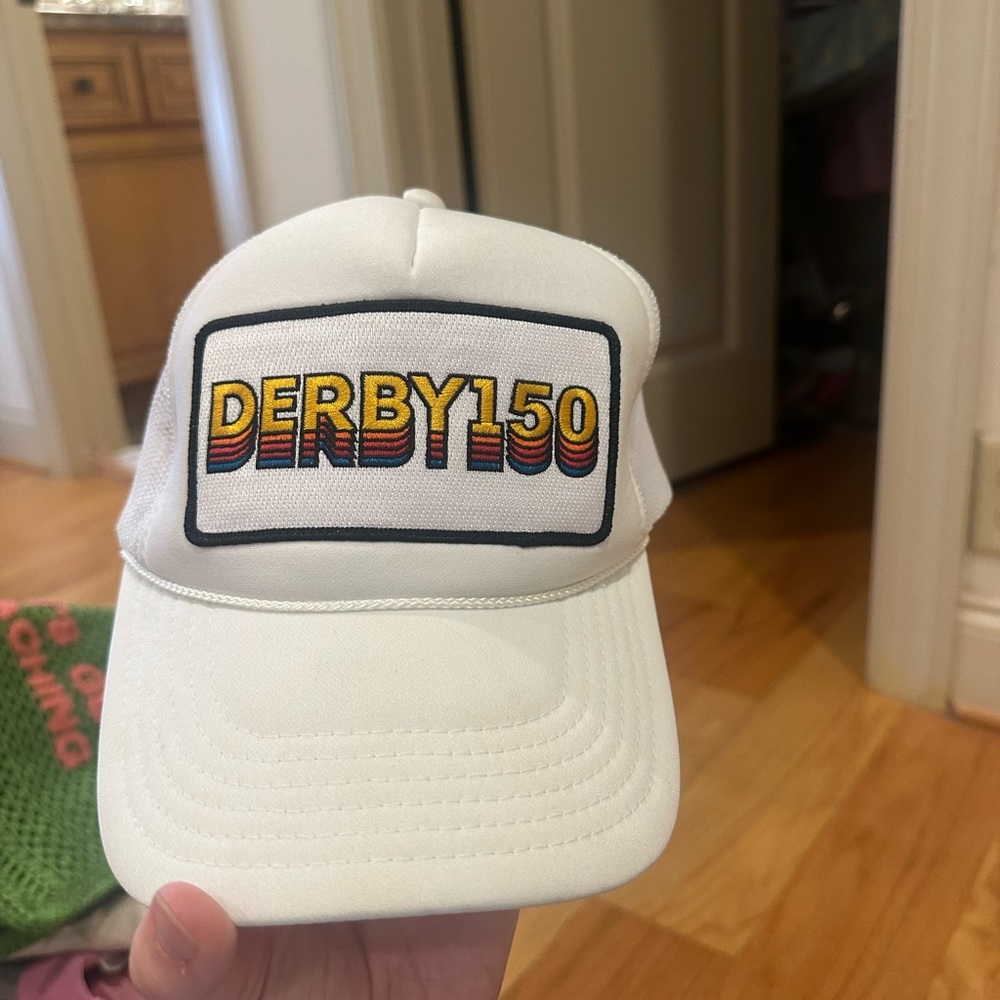 White Derby150 Cap